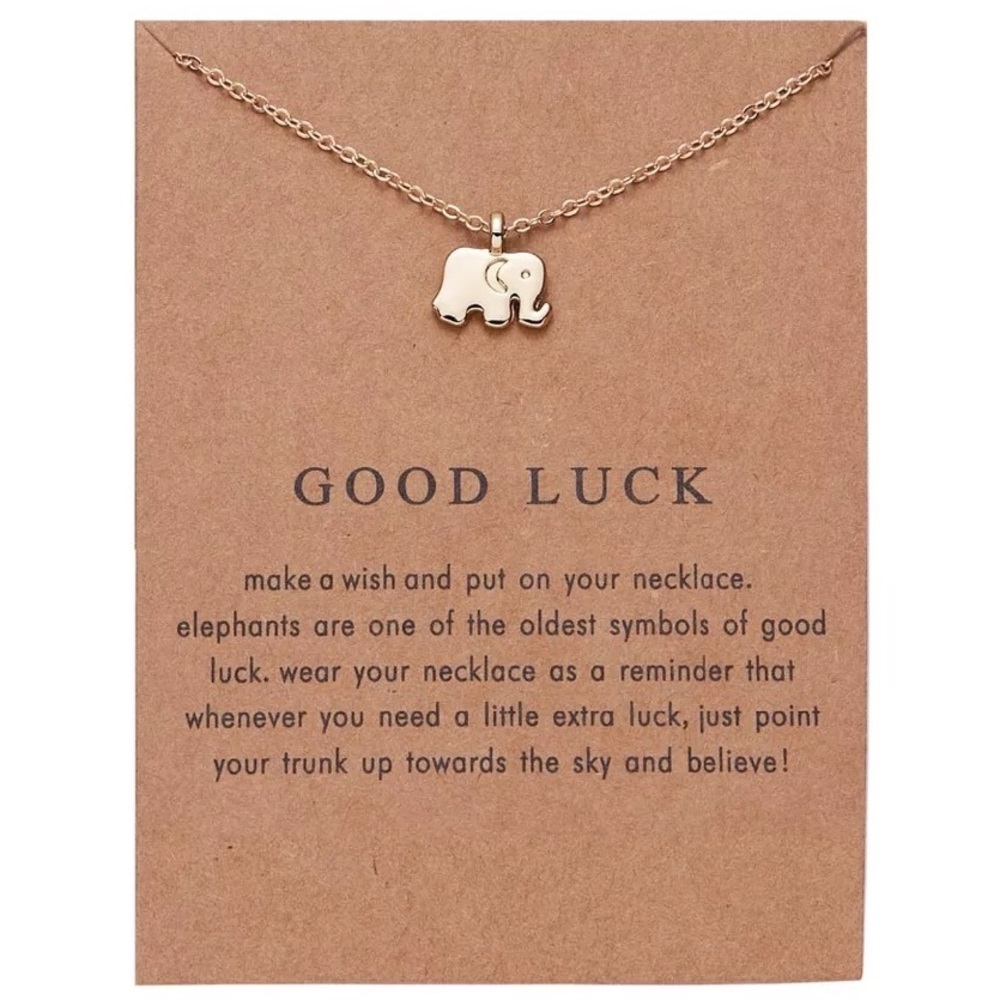 Good Luck Elephant Pendant Necklace